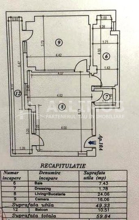 Apartament 2 camere zona Aviatiei-Herastrau