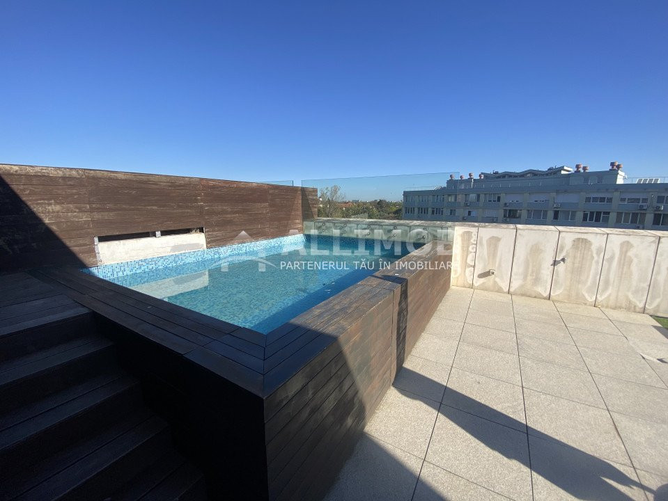 Penthouse, 5 camere, piscina proprie, zona  Kiseleff - Arcul de Triumf.